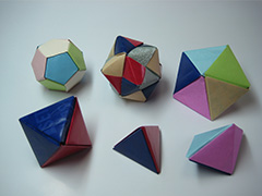 立体折り紙をつくって、多面体を学ぼう！